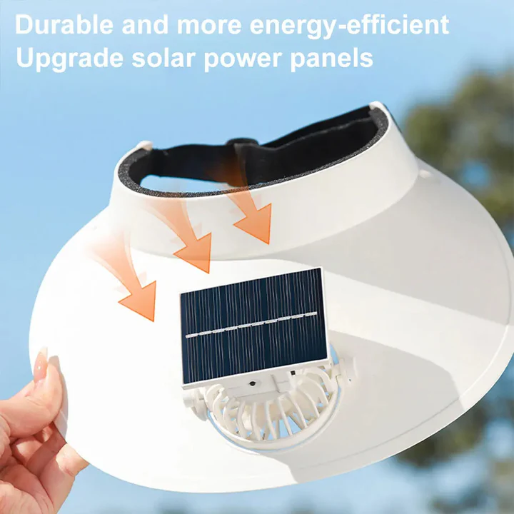 BowLift | Sun Visor Hat with Cooling Fan