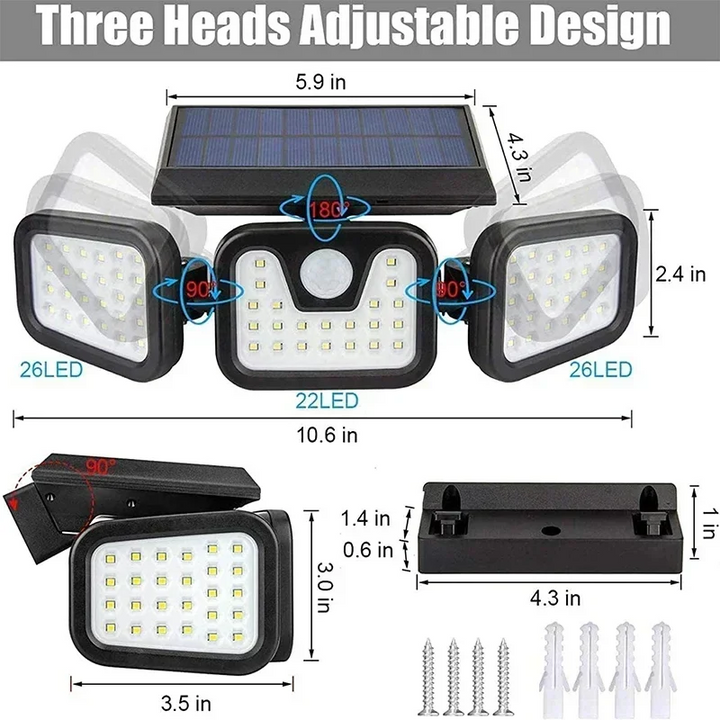 BowLift | Motion Sensor Solar Light for Outdoor Use