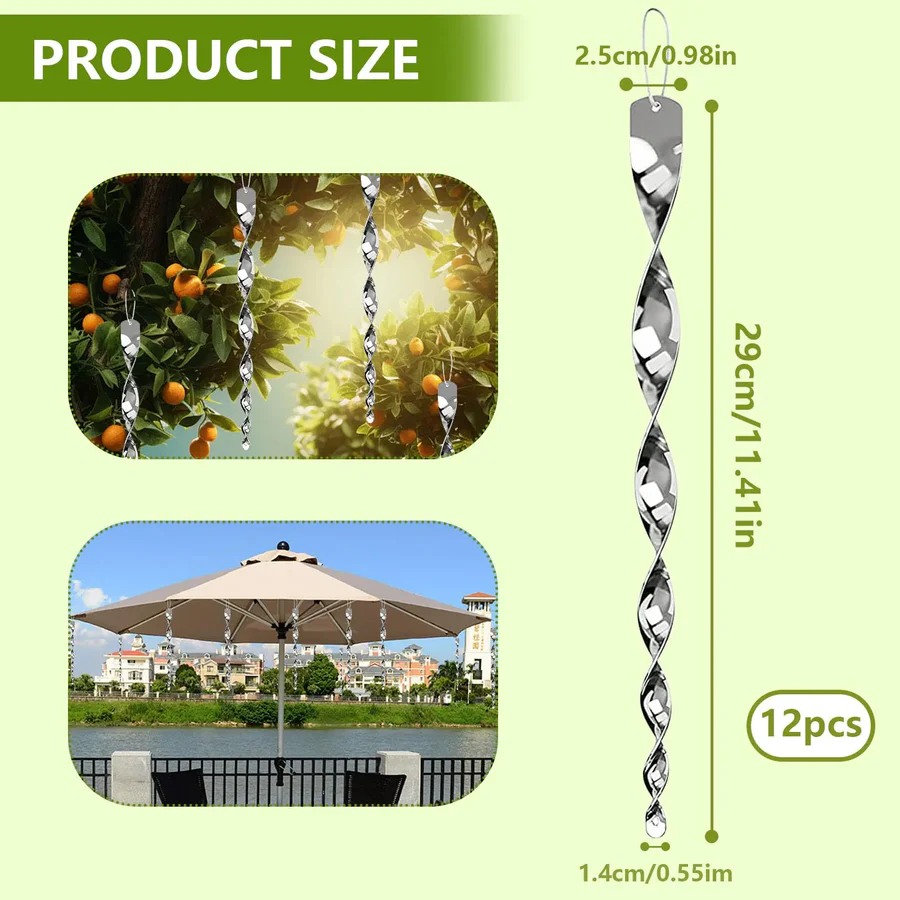 BowLift | Reflective Bird Deterrent Spiral Rod