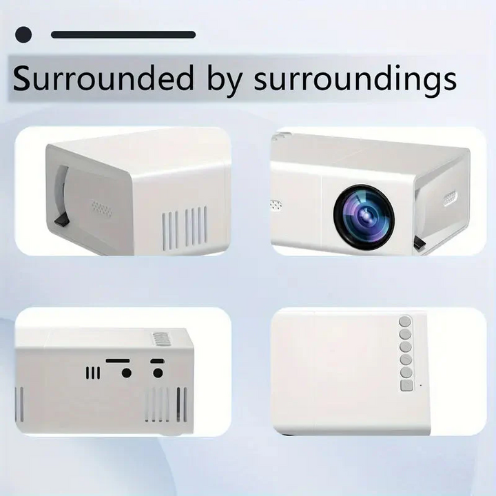 BowLift | HD 720p  Fast Focus  Portable Projector