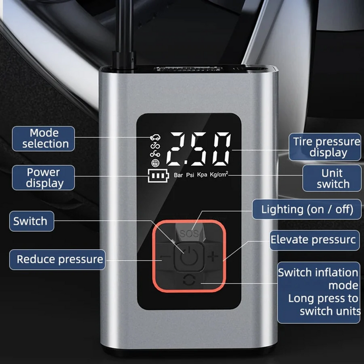 BowLift | Smart Portable Electric Tire Inflator