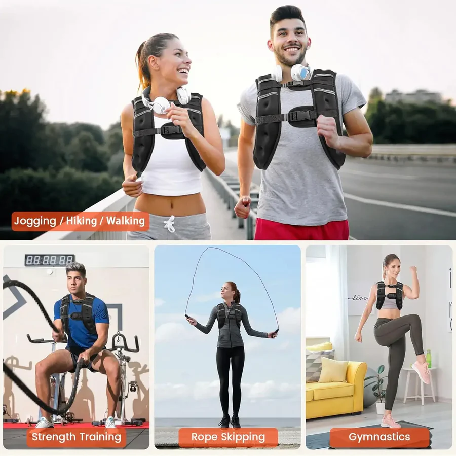 BowLift | Adjustable Weighted Vest with Reflective Stripes