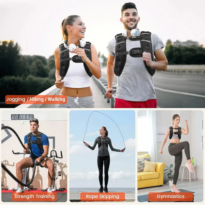 BowLift | Adjustable Weighted Vest with Reflective Stripes