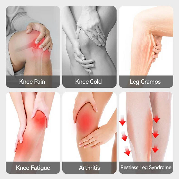 BowLift | Cordless Knee Massager with Heat Vibration for Pain Relief