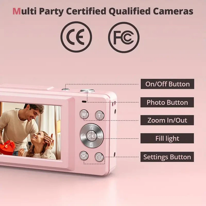 BowLift | Compact Digital Camera with Retro Design