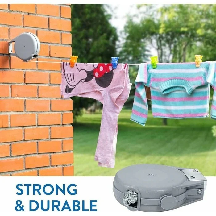 BowLift | Retractable Washing Line with Swivel Wall Mount