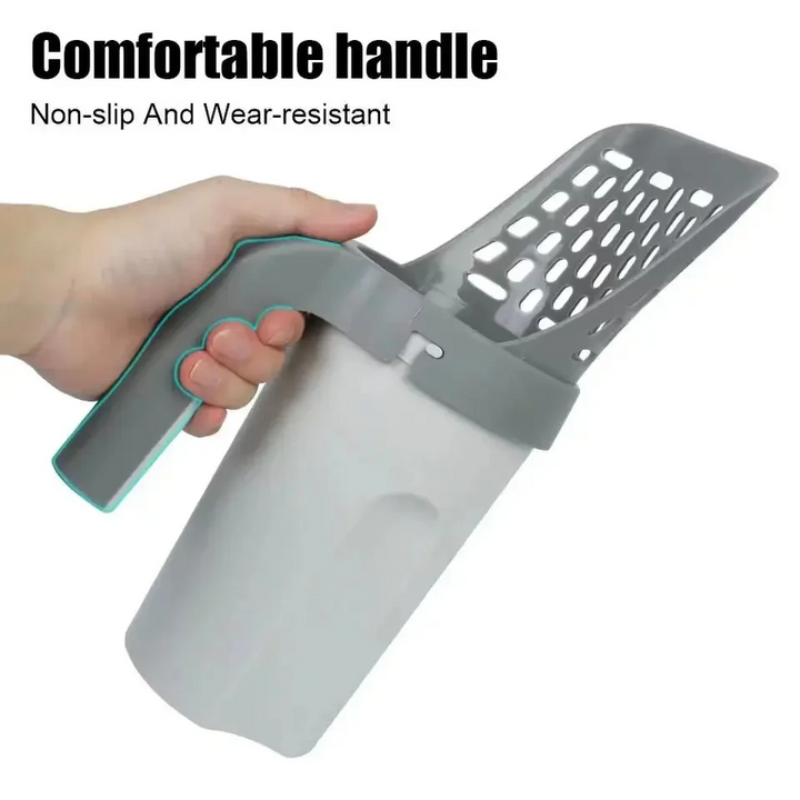 BowLift | All in One Cat Litter Scoop, Gray