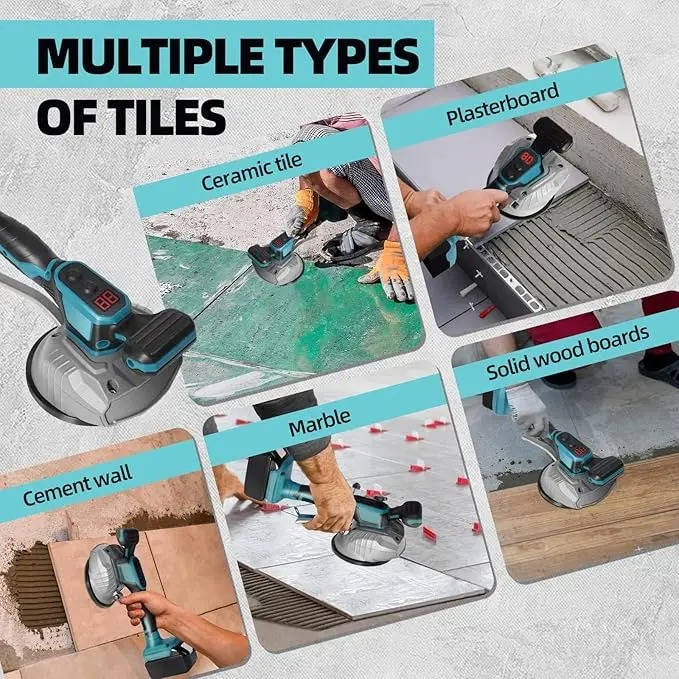 BowLift | Tile Suction and Vibration Tool, 5.1" Cup, 20,000 RPM
