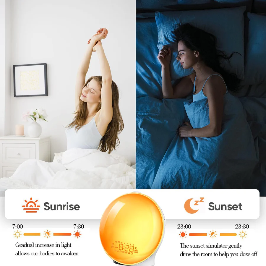 BowLift | Gentle Rise Smart Wake Up Light with Nature Sounds