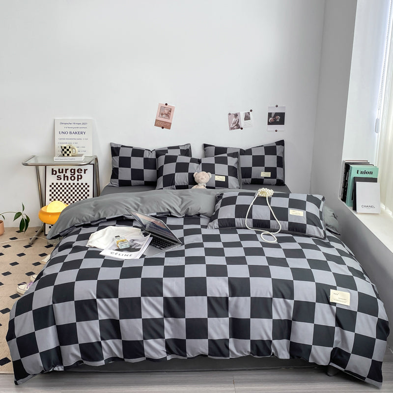 BowLift | PatternNest | Grid Bedding Set