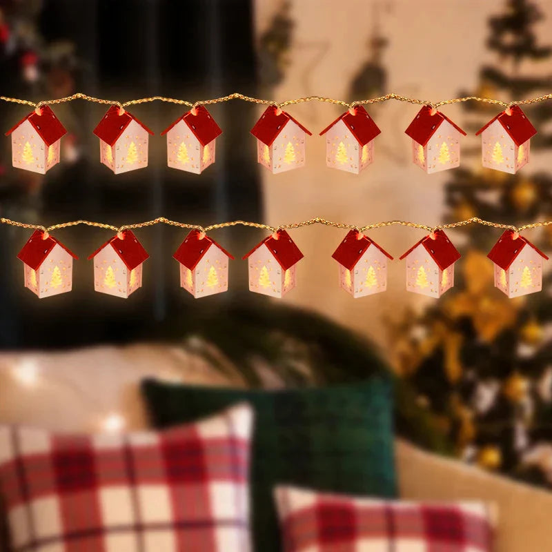 BowLift | Wooden Christmas houses with LED lighting for festive decoration
