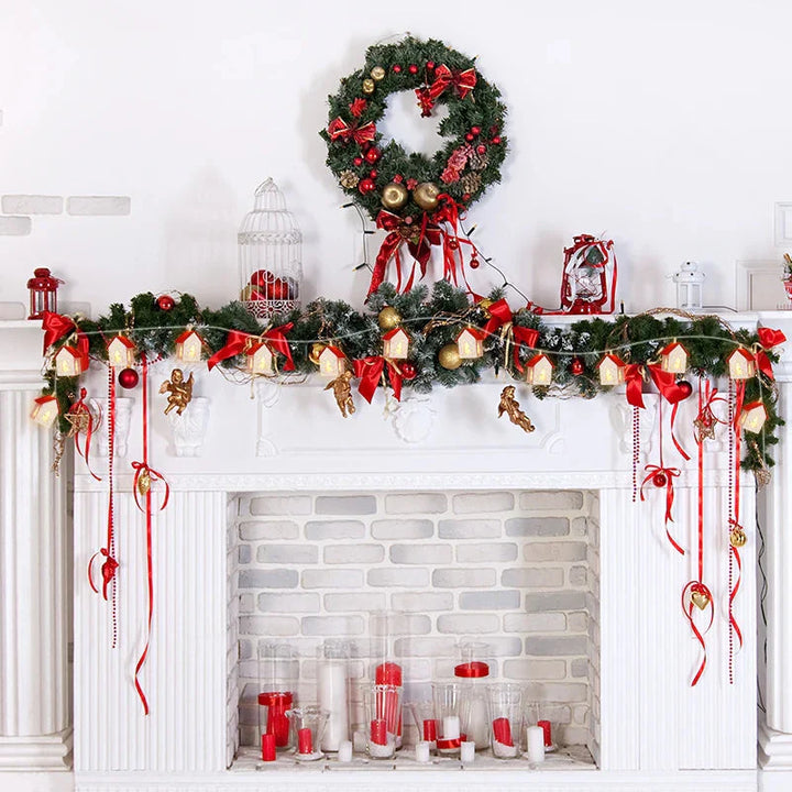 BowLift | Wooden Christmas houses with LED lighting for festive decoration