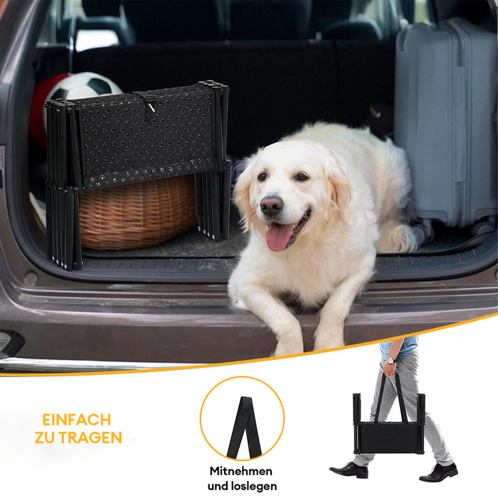 Folding Car Stair for Dogs | Safe Climbing for Puppies | Bowlift
