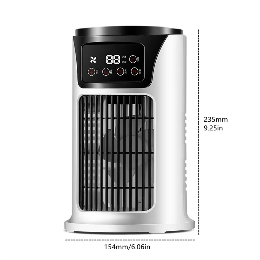 BowLift | ClimaÉlan AirCooler | 3-in-1 misting fan with humidifier & LED ambiance light