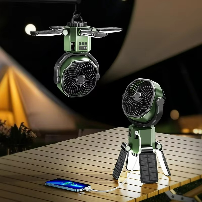 BowLift | VenturoX Camping Fan | Portable fan with 4 speeds and LED lighting