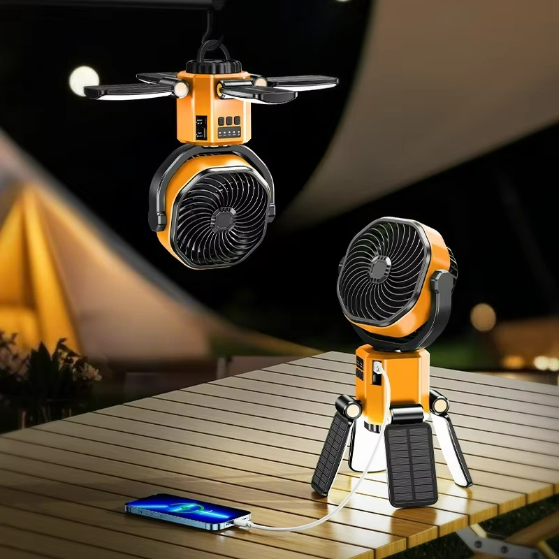 BowLift | VenturoX Camping Fan | Portable fan with 4 speeds and LED lighting