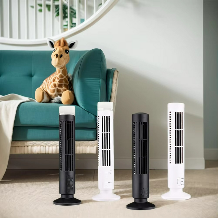 BowLift | Brisella AirFlow Fan | Bladeless design with USB power for style and safety