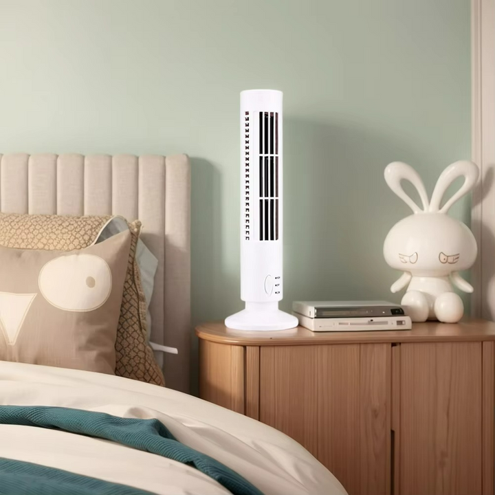 BowLift | Brisella AirFlow Fan | Bladeless design with USB power for style and safety