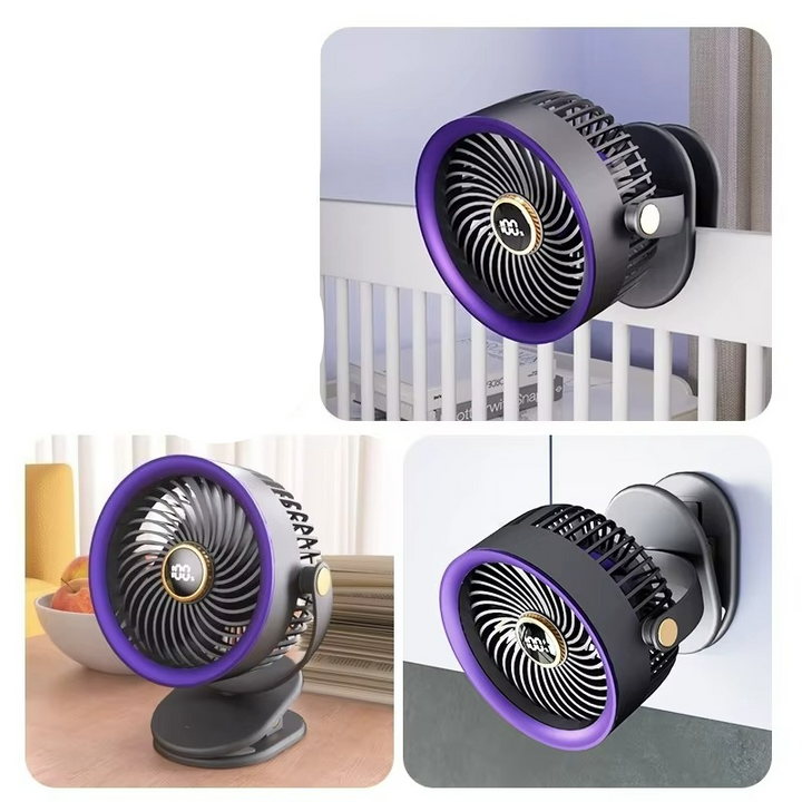 BowLift | Mini USB Fan with Battery, Flexible Mounting and Mobility