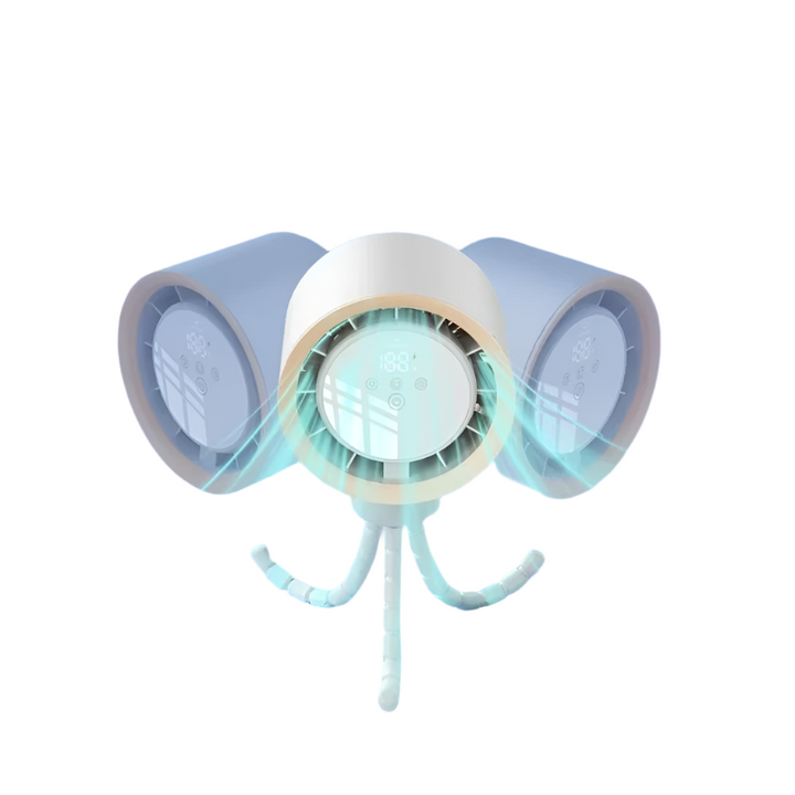 BowLift | Mini USB Fan with Battery, Flexible Mounting and Mobility