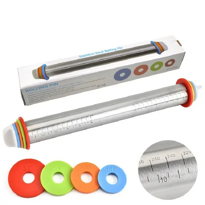 BowLift | Adjustable Rolling Pin with Rings