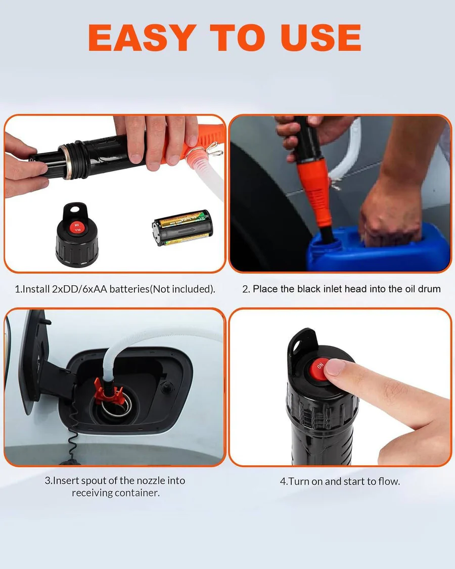 BowLift | Portable Electric Siphon Pump, Battery Powered Liquid Transfer Tool