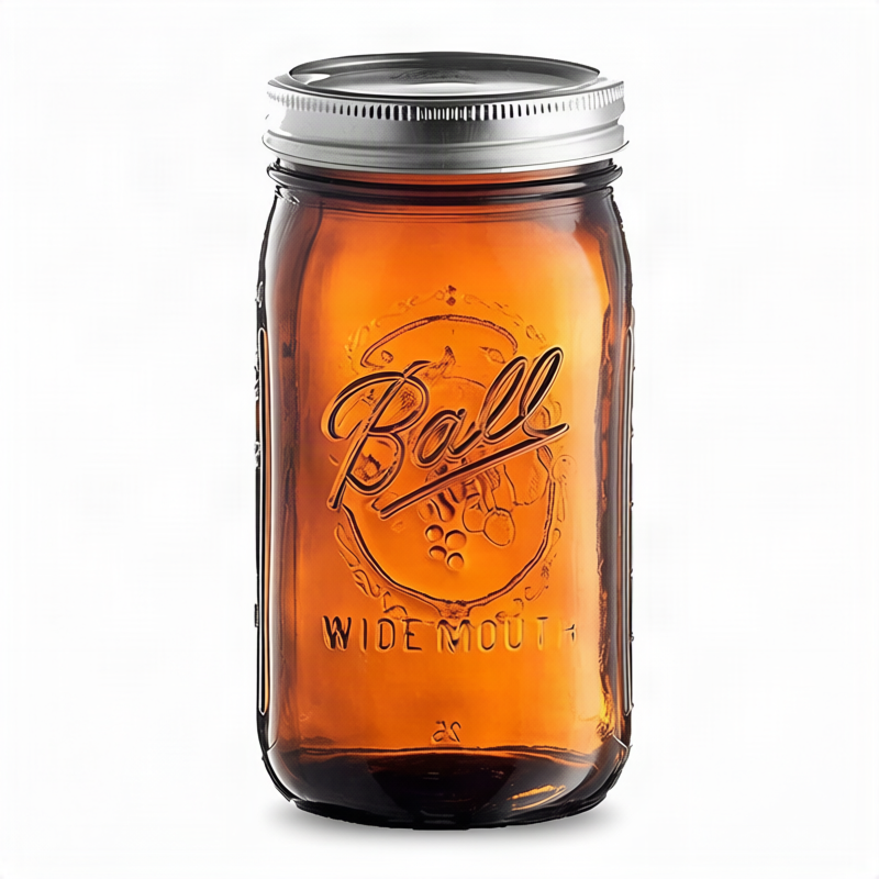 Glass storage jars, various sizes