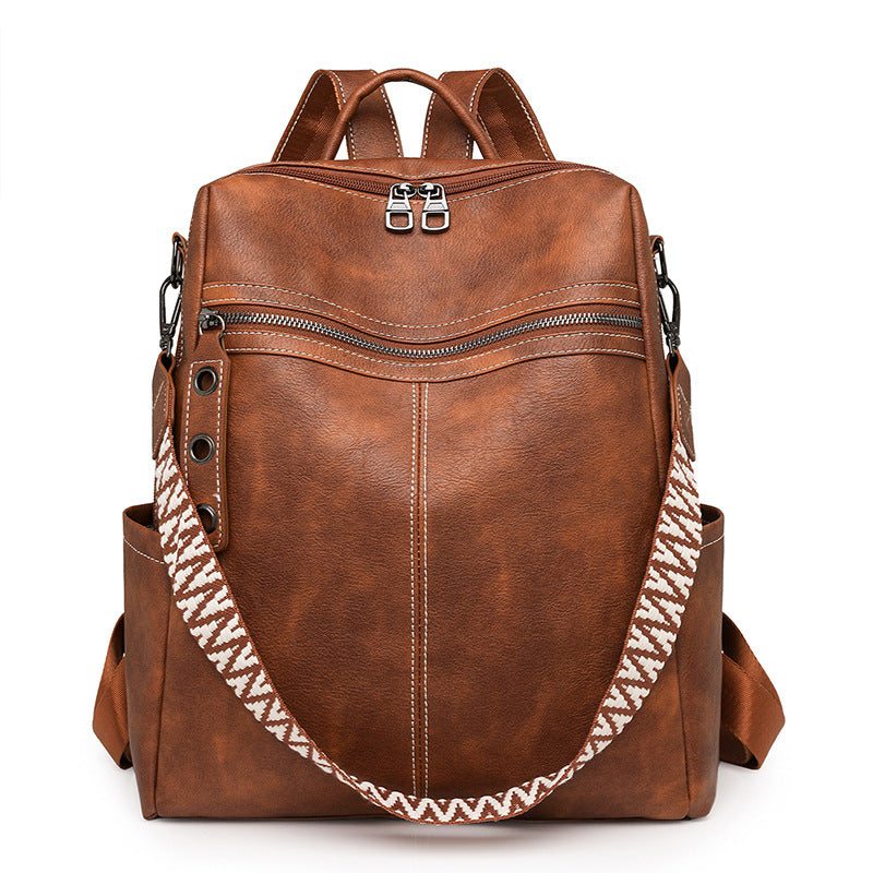 Backpack made of PU material, multiple carrying options