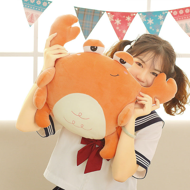 Plush Crab, cuddly toy and pillow in one