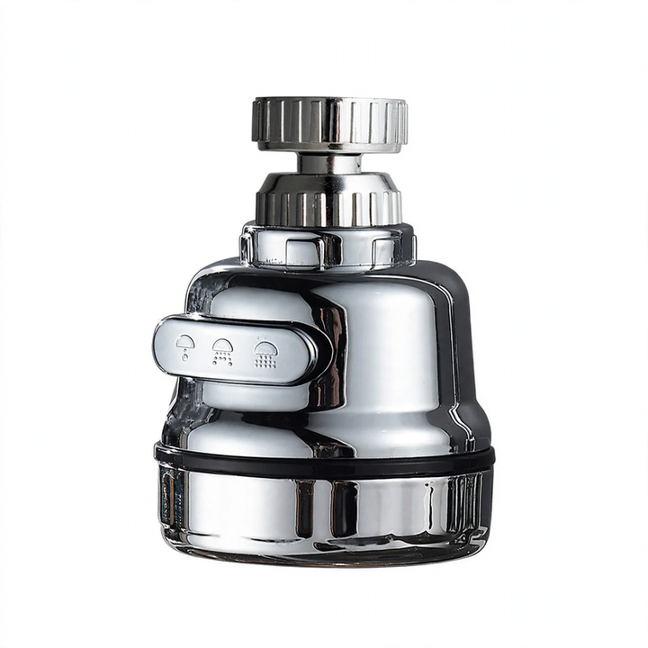 kitchen faucet attachment, extendable, with splash guard