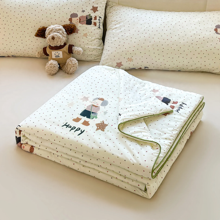 Summer blanket with cooling effect, machine washable