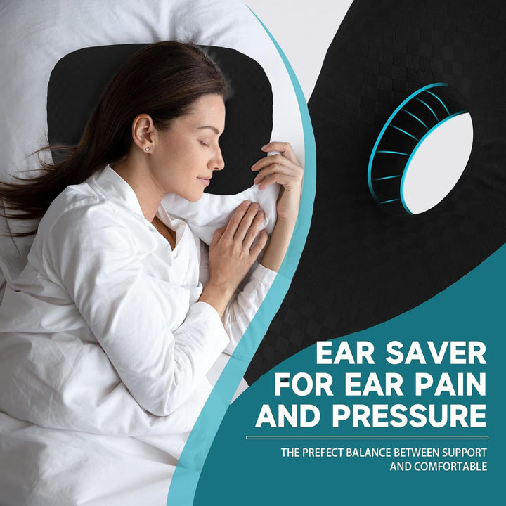 Ear cushions with ear cutout, 44×32×10 cm