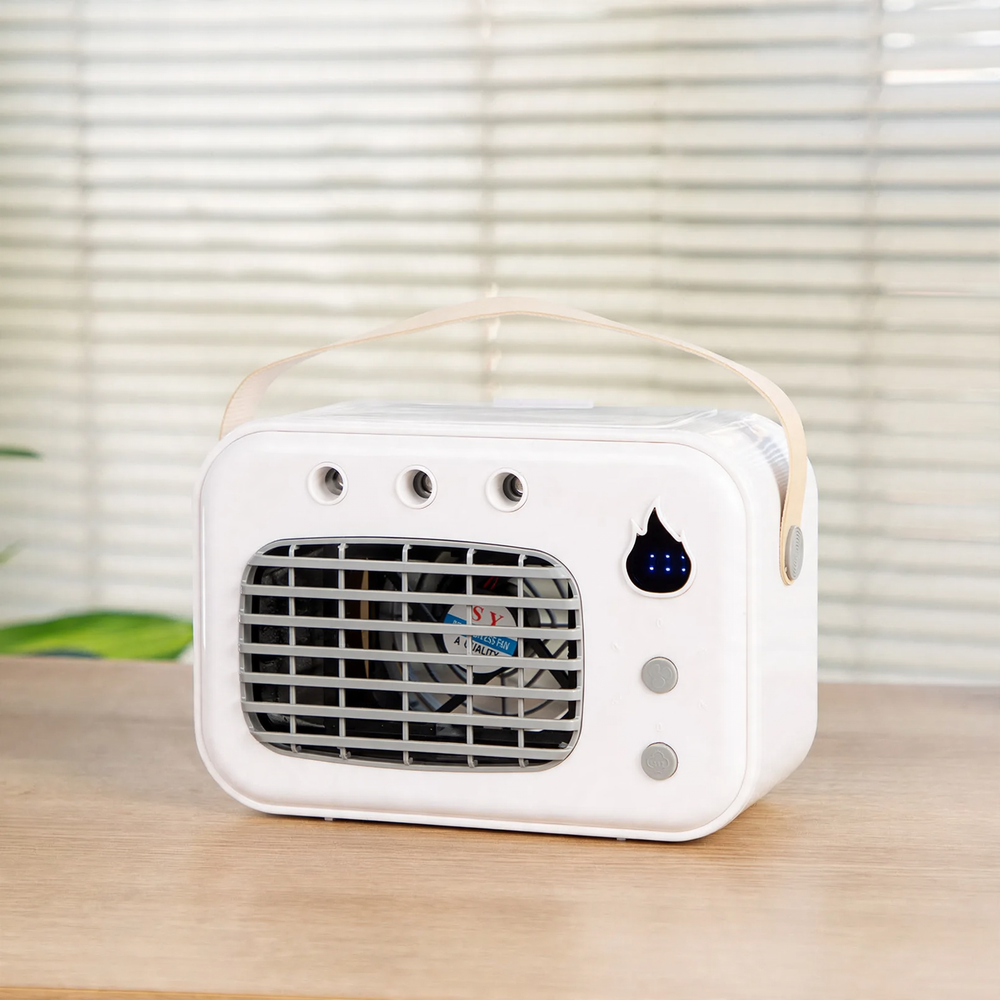 Table spray fan with humidification function