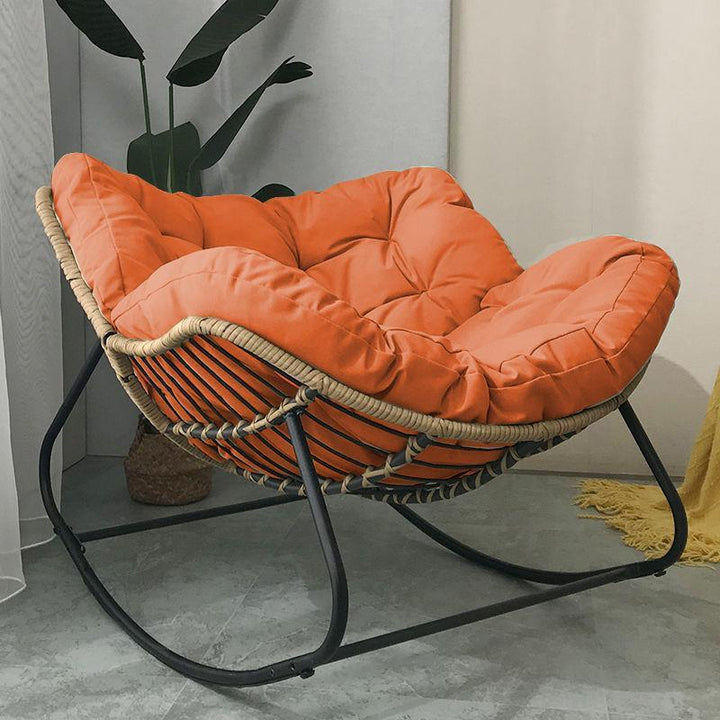 Metal rocking chair for balcony and terrace