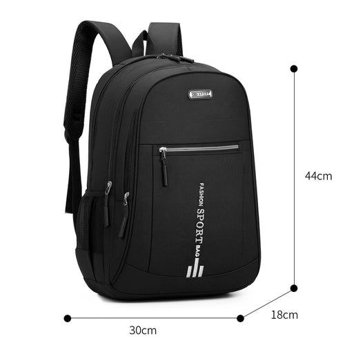 Nylon backpack with anti-theft protection, large capacity