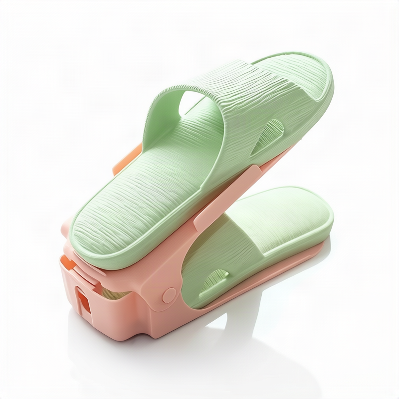 Foldable shoe rack made of plastic