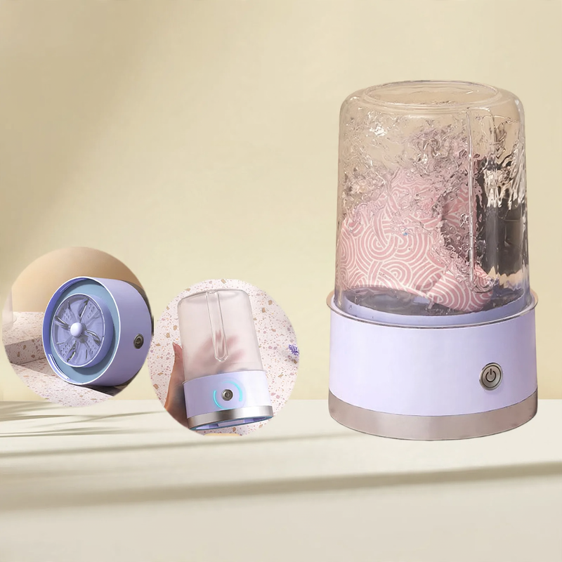 Mini washing machine for underwear, portable, rechargeable