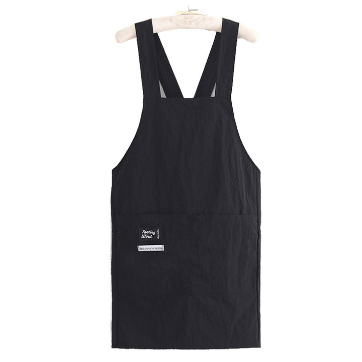 Apron with cross straps