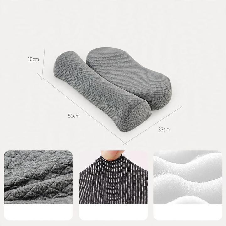 Memory foam neck support pillow, removable
