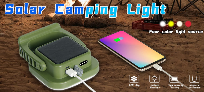 Rechargeable LED Camping Lamp with Magnets Bowlift