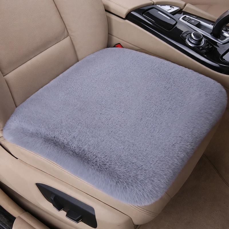 Plush car seat cushion, winter version