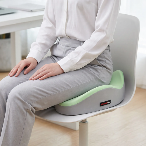 Seat cushion with memory foam, polyester, breathable