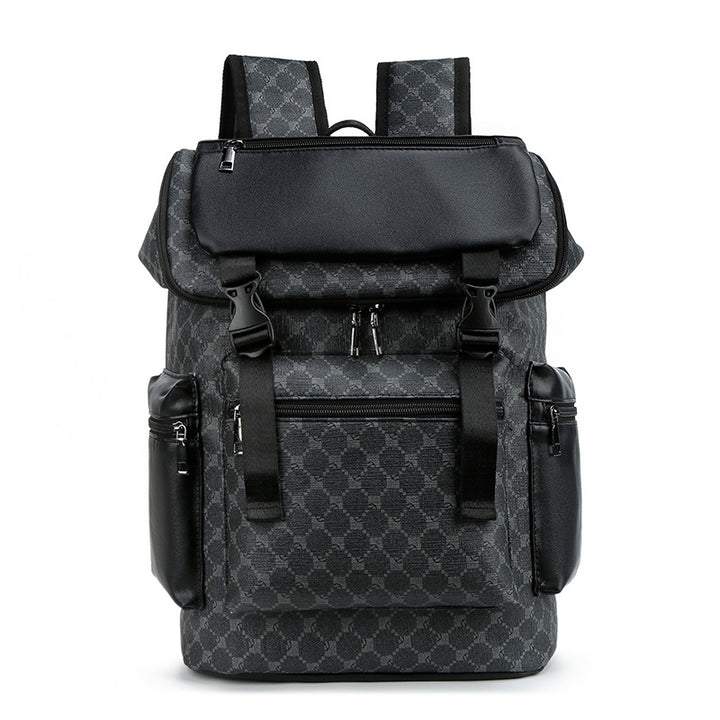 PU Backpack, grid pattern, under 20 L
