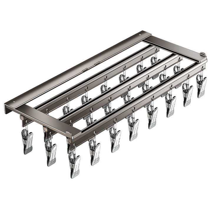 Clothes dryer with clips, aluminum, model 707-016-1A