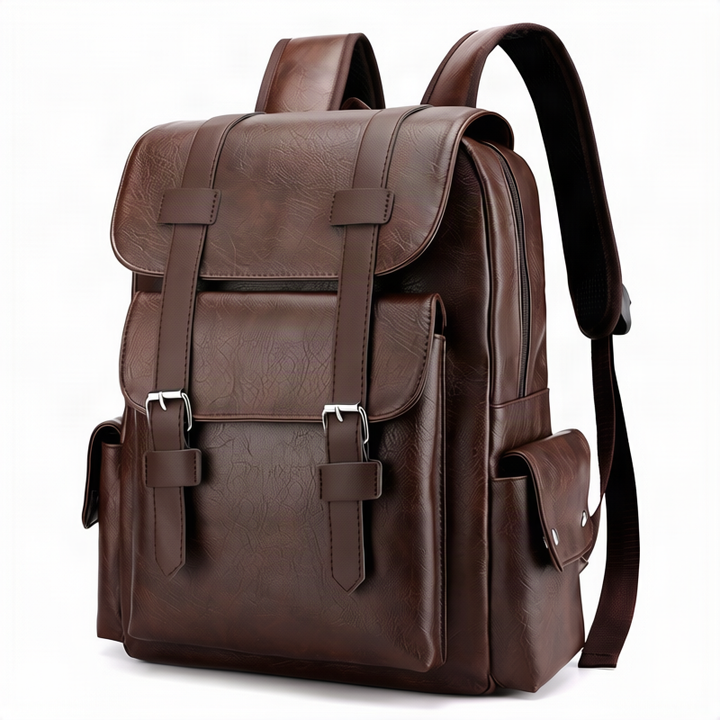 Backpack made of PU leather, 20–35 L, model 975