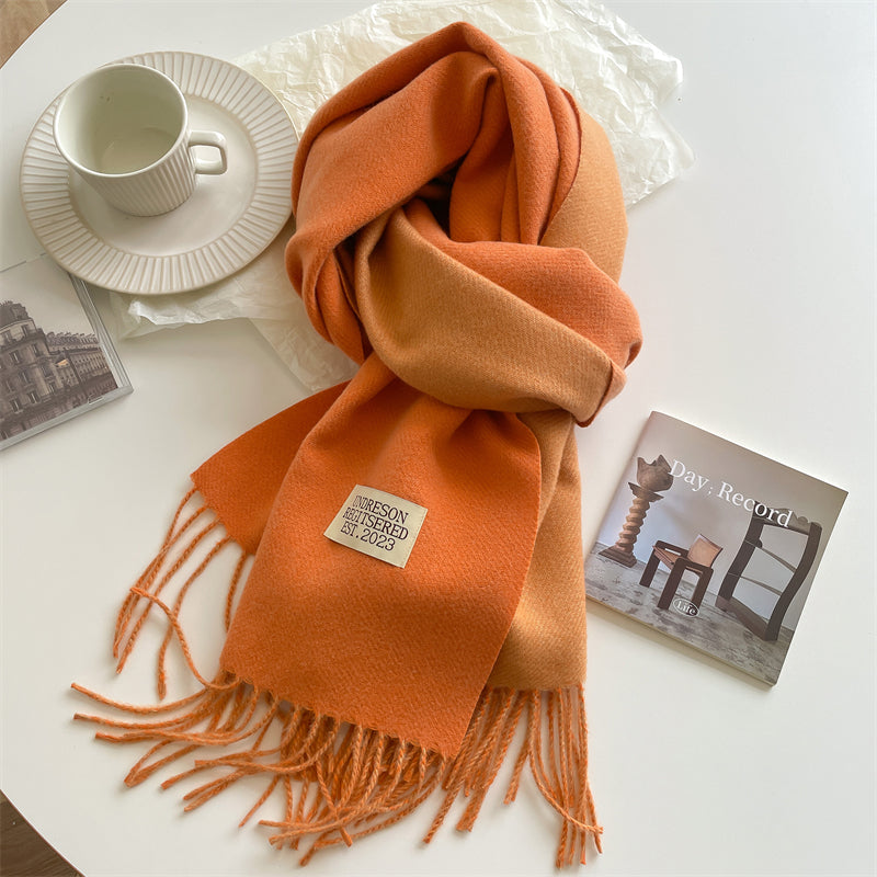 LuxeTwist Scarf - Elegant Reversible Pashmina Bowlift