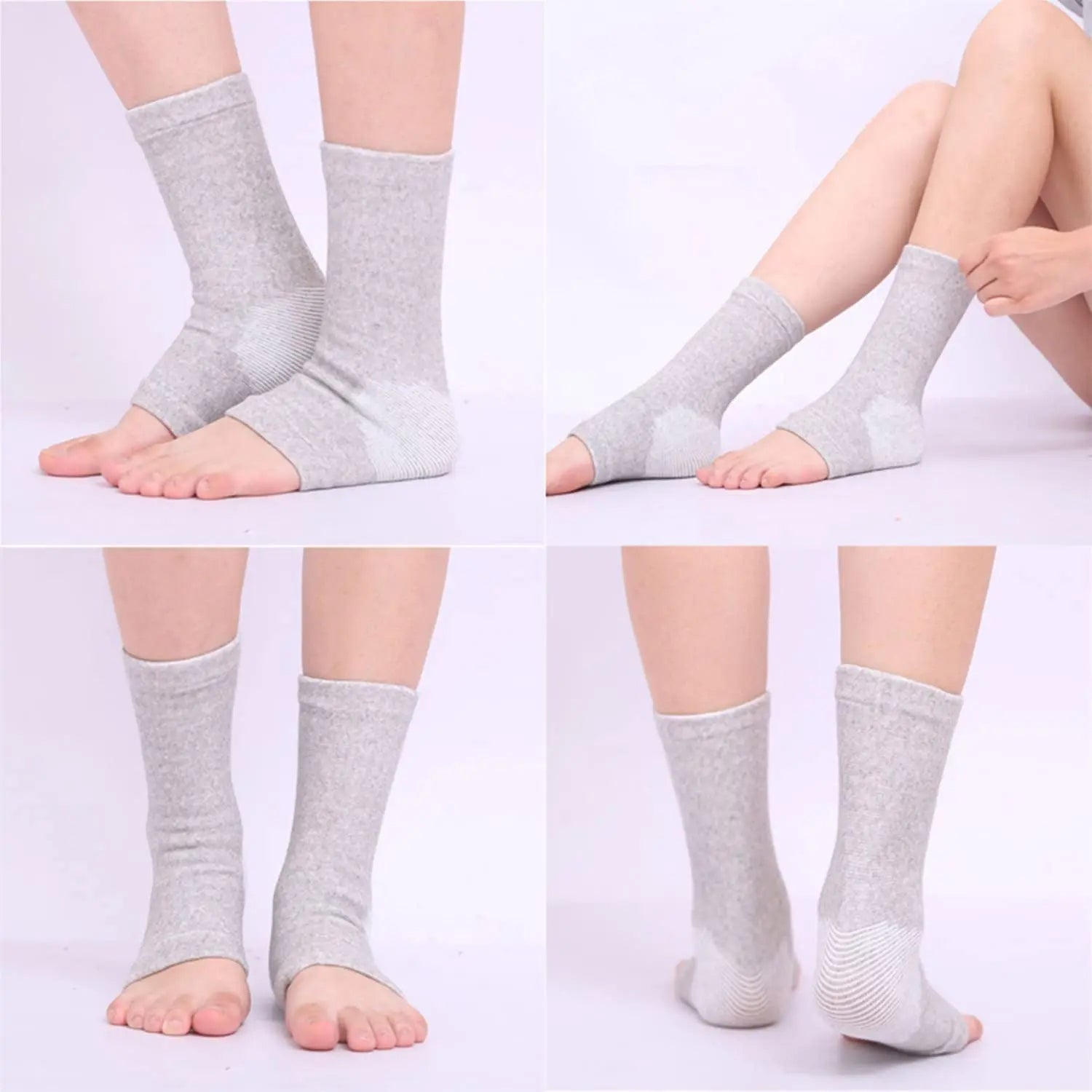 BowLift | 1 Pair Bamboo Foot Sleeves Compression Socks