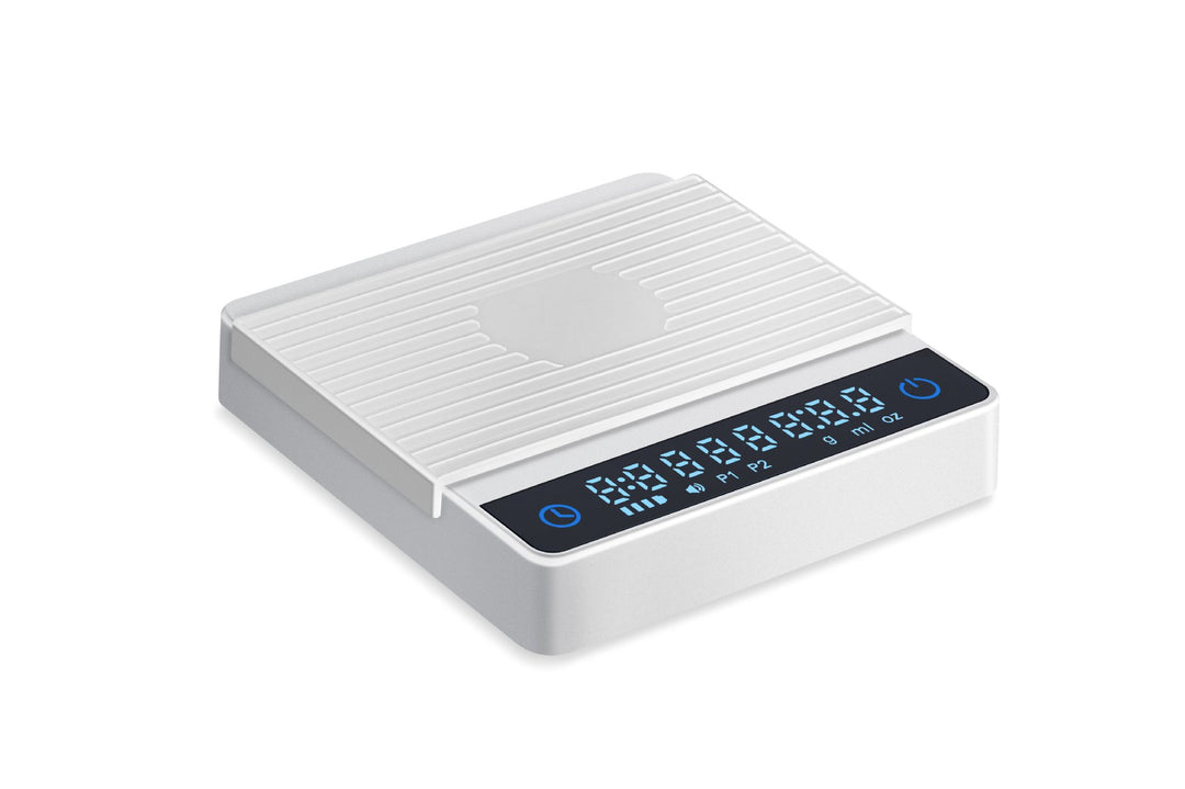 Electronic espresso scale with timer