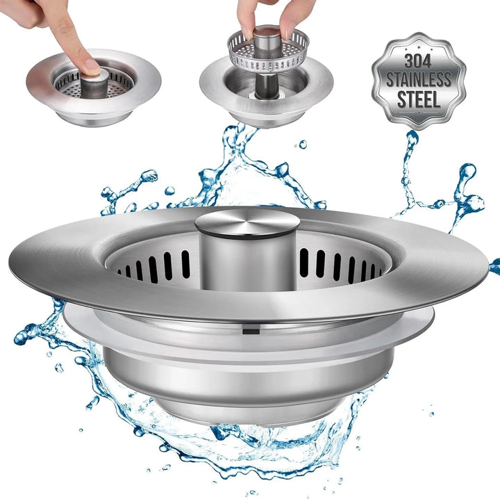 BowLift | Stainless Steel Pop-Up No-Odor Drain Filter