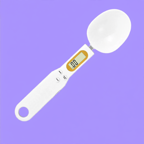 Electronic spoon scale for precise weighing